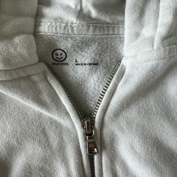 White Gilly Hicks Zip Up - Picture 3 of 4
